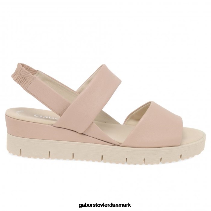 Gabor Kvinder gavell sandaler med kilehæl 4T2H6167 fodtøj Rose