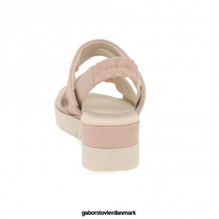 Gabor Kvinder gavell sandaler med kilehæl 4T2H6167 fodtøj Rose