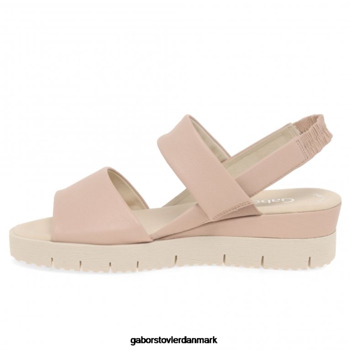 Gabor Kvinder gavell sandaler med kilehæl 4T2H6167 fodtøj Rose