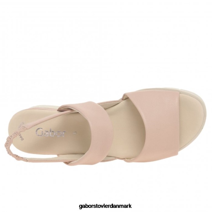 Gabor Kvinder gavell sandaler med kilehæl 4T2H6167 fodtøj Rose