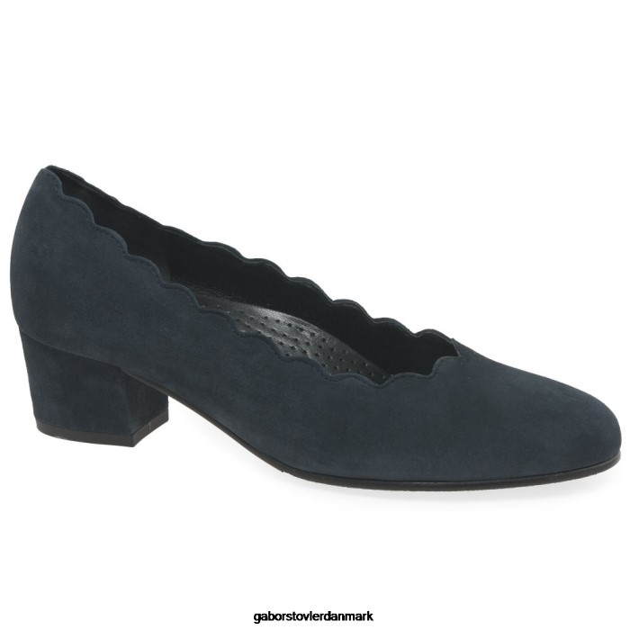 Gabor Kvinder gigi banesko 4T2H644 fodtøj mørkeblå ruskind