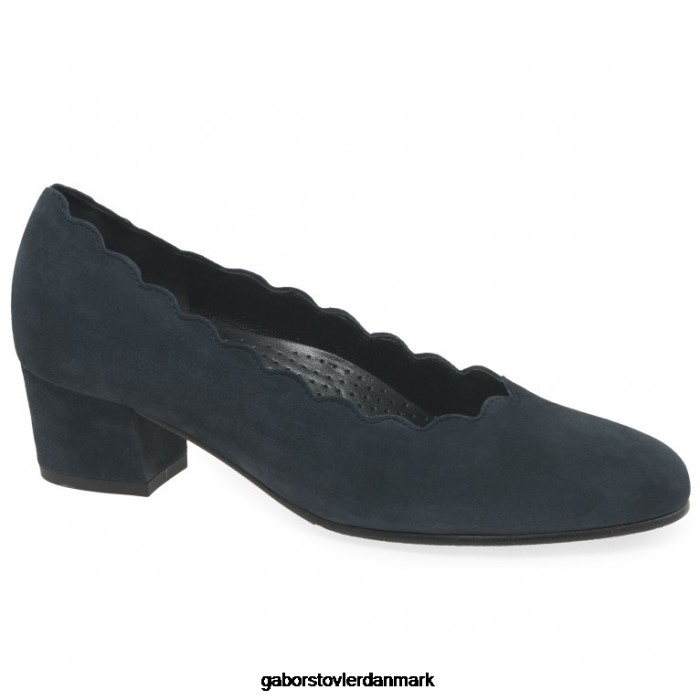 Gabor Kvinder gigi banesko 4T2H644 fodtøj mørkeblå ruskind