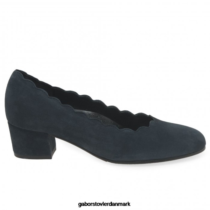 Gabor Kvinder gigi banesko 4T2H644 fodtøj mørkeblå ruskind