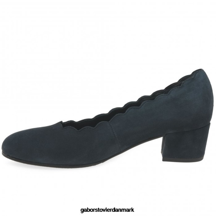 Gabor Kvinder gigi banesko 4T2H644 fodtøj mørkeblå ruskind