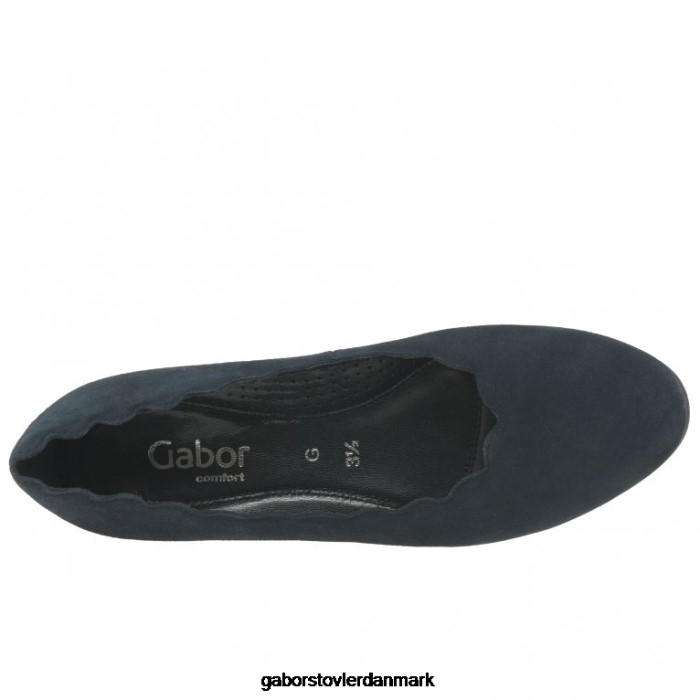 Gabor Kvinder gigi banesko 4T2H644 fodtøj mørkeblå ruskind