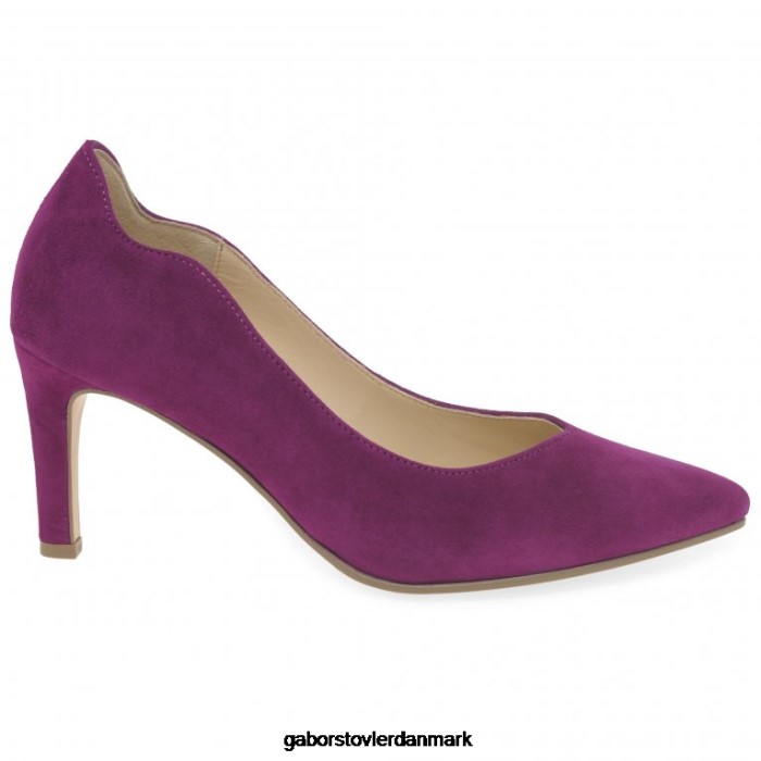 Gabor Kvinder grad domstol sko 4T2H675 fodtøj sort ruskind