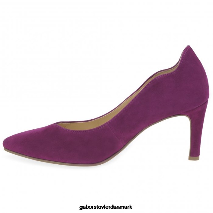 Gabor Kvinder grad domstol sko 4T2H675 fodtøj sort ruskind