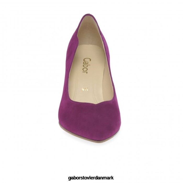 Gabor Kvinder grad domstol sko 4T2H675 fodtøj sort ruskind