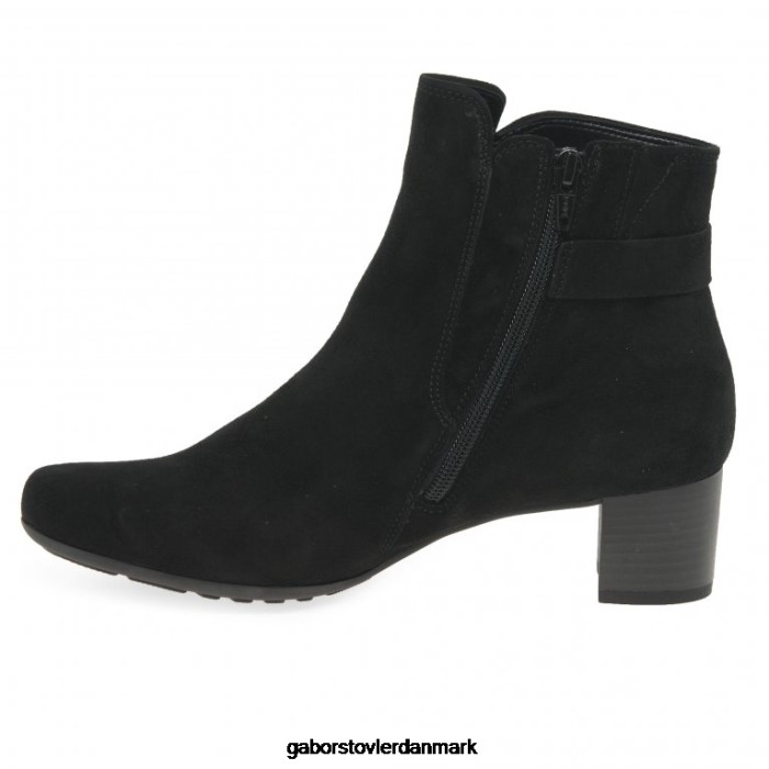 Gabor Kvinder hamp ankelstøvler 4T2H6202 fodtøj sort ruskind