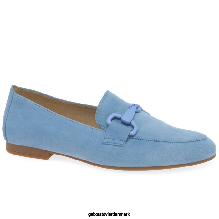 Gabor Kvinder jangle loafers 4T2H686 fodtøj sky ruskind