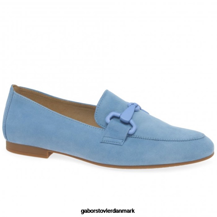 Gabor Kvinder jangle loafers 4T2H686 fodtøj sky ruskind