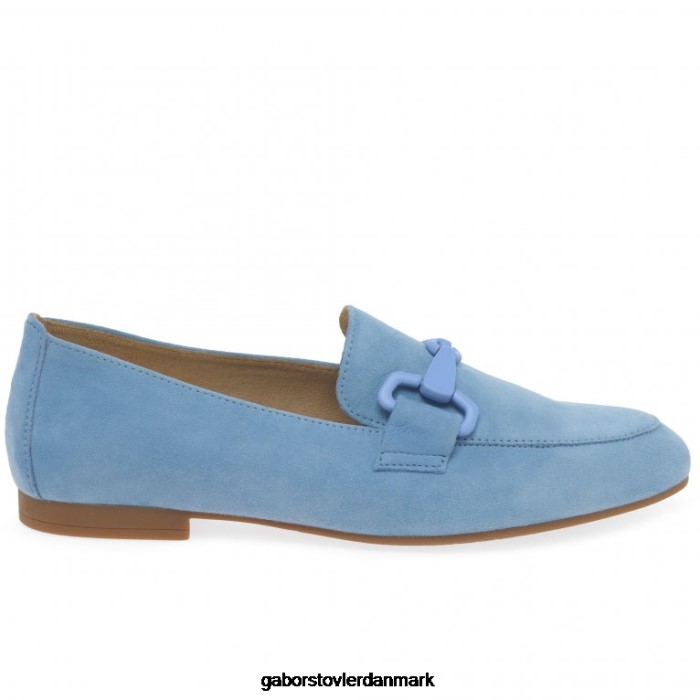 Gabor Kvinder jangle loafers 4T2H686 fodtøj sky ruskind