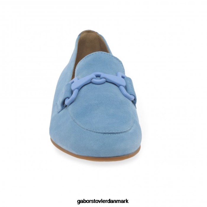 Gabor Kvinder jangle loafers 4T2H686 fodtøj sky ruskind