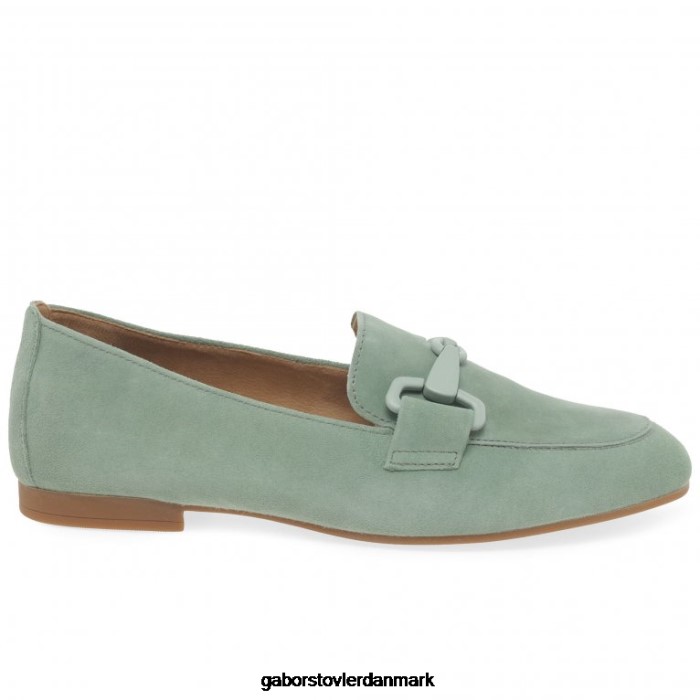 Gabor Kvinder jangle loafers 4T2H687 fodtøj menta ruskind