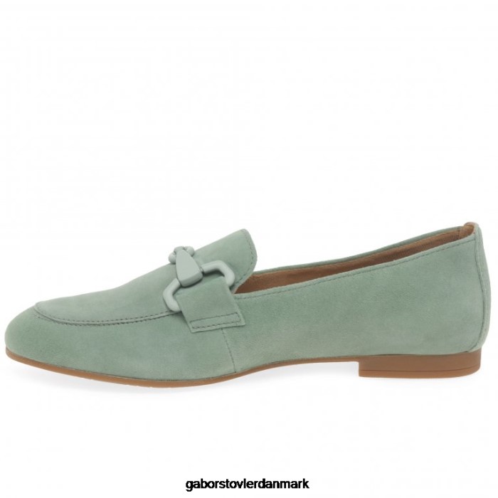 Gabor Kvinder jangle loafers 4T2H687 fodtøj menta ruskind