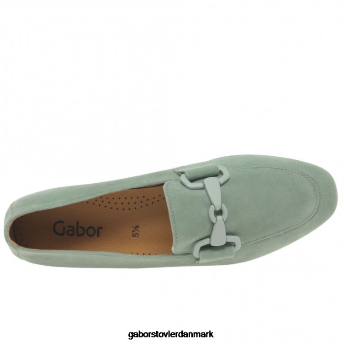 Gabor Kvinder jangle loafers 4T2H687 fodtøj menta ruskind