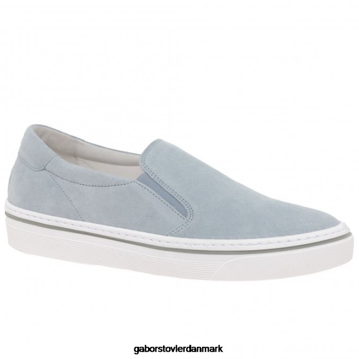 Gabor Kvinder kompas slip på fritidssko 4T2H6326 fodtøj himmel ruskind
