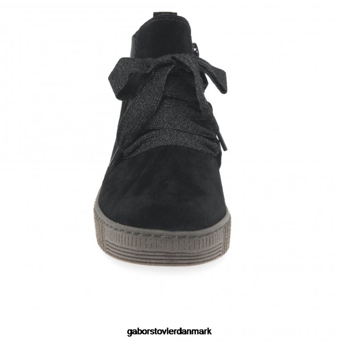 Gabor Kvinder lanse ankelstøvler 4T2H6230 fodtøj sort ruskind