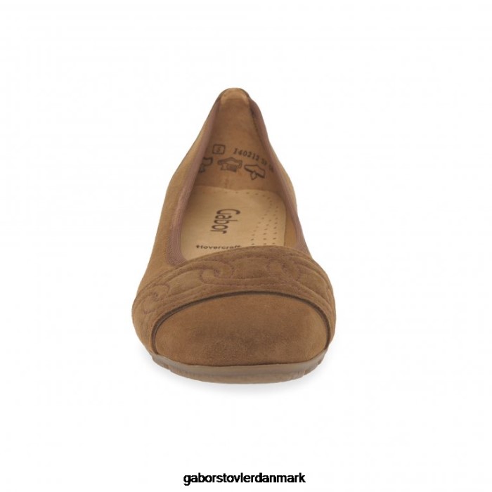Gabor Kvinder lighedssko 4T2H617 fodtøj ny whisky ruskind