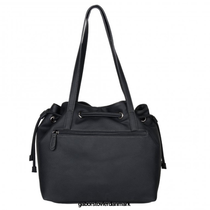 Gabor Kvinder malu skuldertaske med snoretræk 4T2H6292 tilbehør sort print