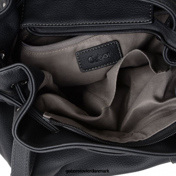 Gabor Kvinder malu skuldertaske med snoretræk 4T2H6292 tilbehør sort print