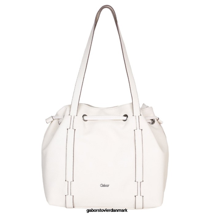 Gabor Kvinder malu skuldertaske med snoretræk 4T2H6295 tilbehør off white