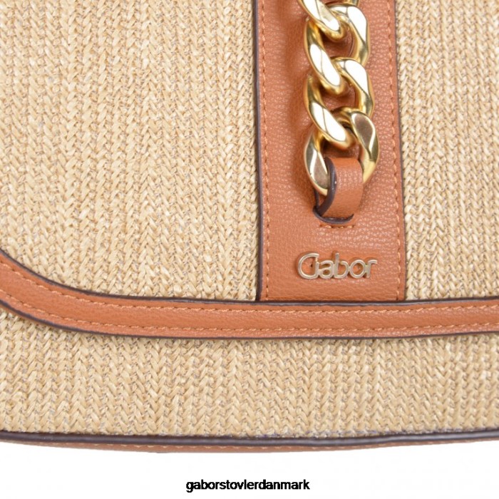 Gabor Kvinder manu sadeltaske håndtaske 4T2H6307 tilbehør blandet cognac