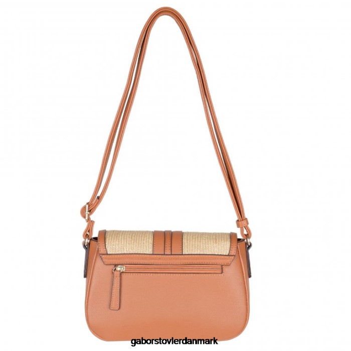 Gabor Kvinder manu sadeltaske håndtaske 4T2H6307 tilbehør blandet cognac