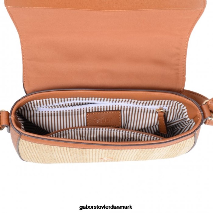 Gabor Kvinder manu sadeltaske håndtaske 4T2H6307 tilbehør blandet cognac
