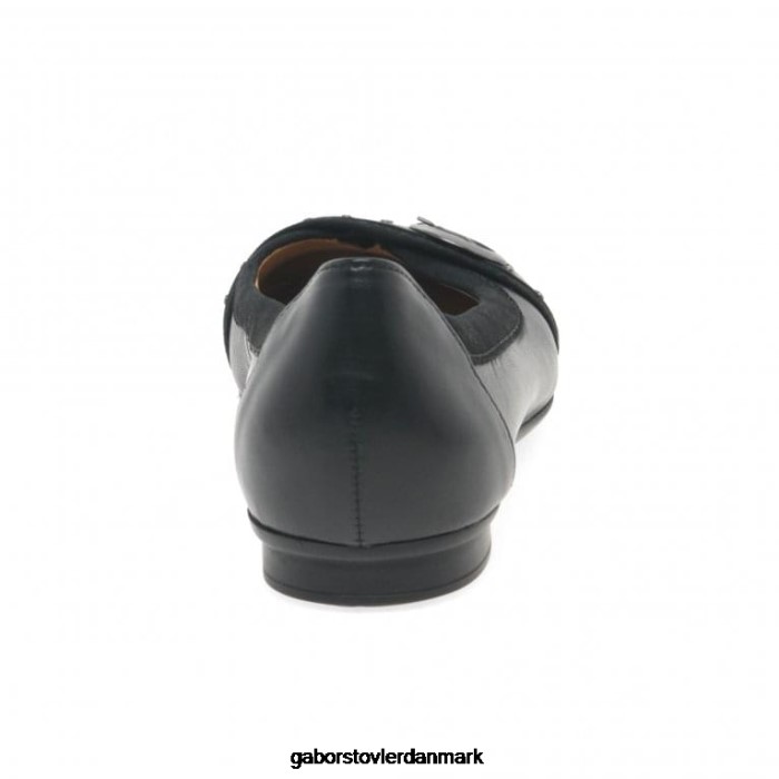 Gabor Kvinder michelle afslappede pumps med studs 4T2H692 fodtøj sort/ruskind