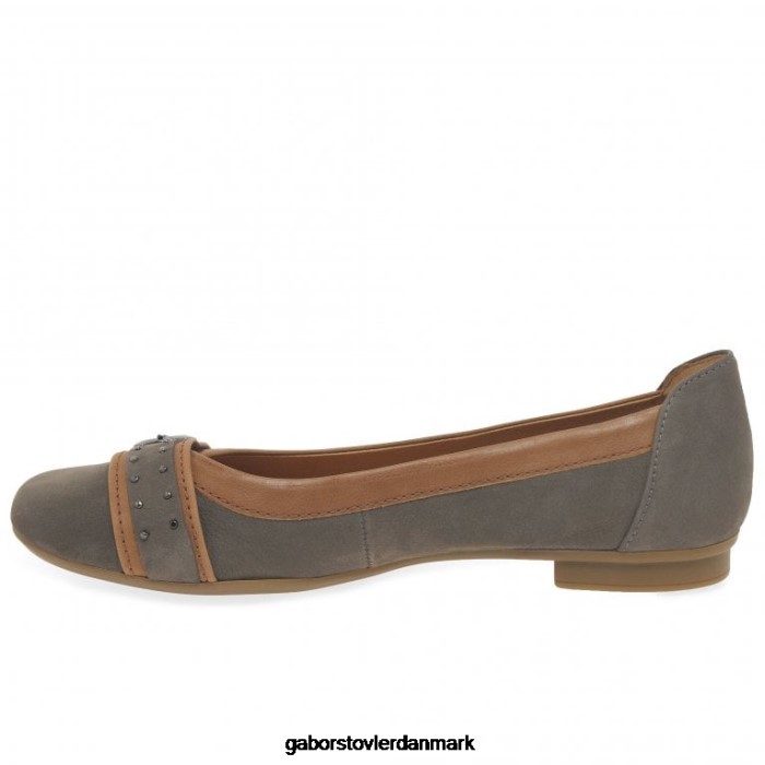 Gabor Kvinder michelle afslappede pumps med studs 4T2H695 fodtøj wallaby/cognac