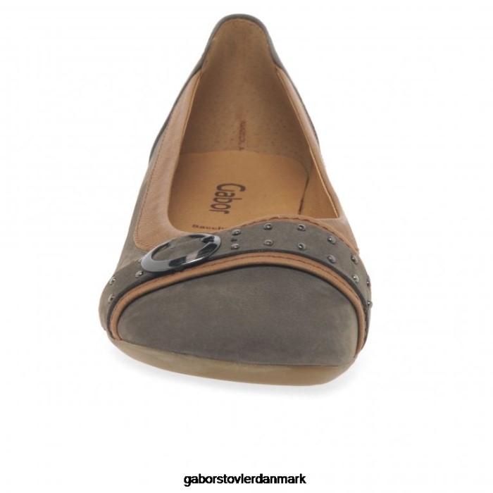 Gabor Kvinder michelle afslappede pumps med studs 4T2H695 fodtøj wallaby/cognac