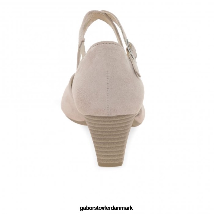 Gabor Kvinder moderne banesko med krydsstrop 4T2H628 fodtøj antik rosa ruskind ss22