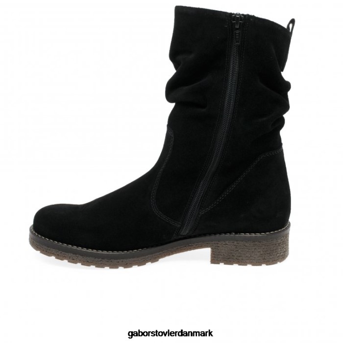 Gabor Kvinder mya ankelstøvler 4T2H6229 fodtøj sort ruskind