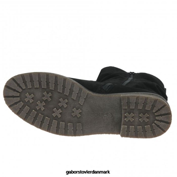 Gabor Kvinder mya ankelstøvler 4T2H6229 fodtøj sort ruskind