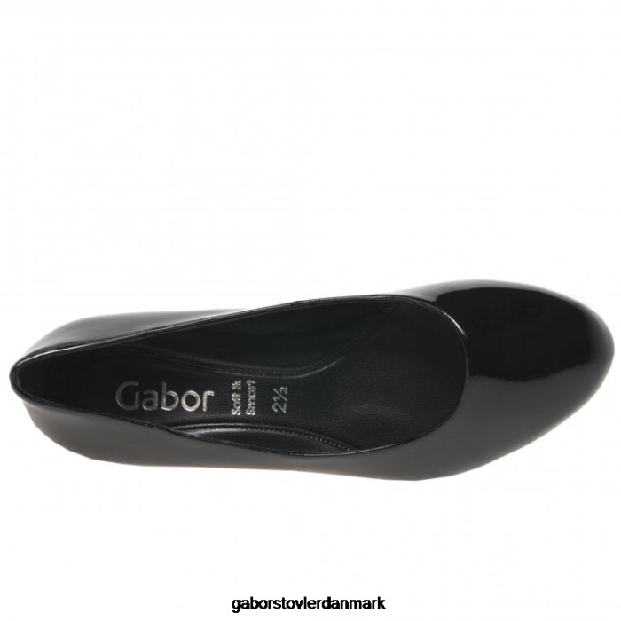Gabor Kvinder nesta ii banesko 4T2H6317 fodtøj sort patent hi-tec