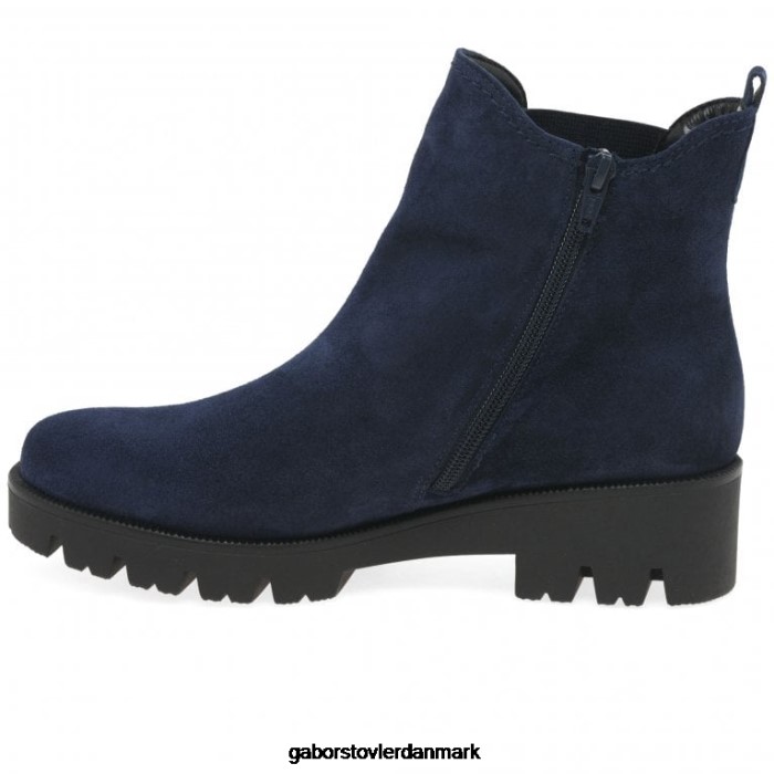 Gabor Kvinder newport chelsea støvler 4T2H6211 fodtøj marine ruskind