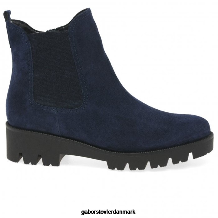 Gabor Kvinder newport chelsea støvler 4T2H6211 fodtøj marine ruskind