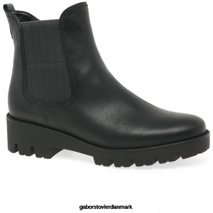 Gabor Kvinder newport chelsea støvler 4T2H6213 fodtøj sort