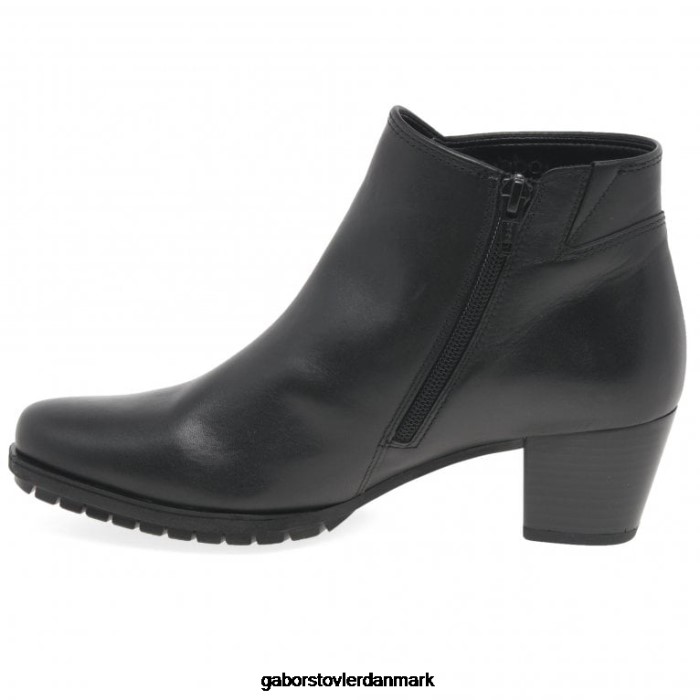 Gabor Kvinder olivetti ankelstøvler med lynlås 4T2H6187 fodtøj sort