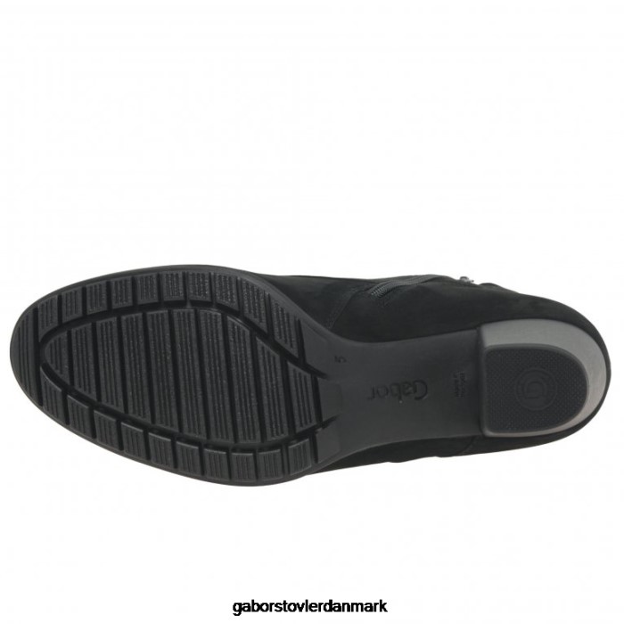 Gabor Kvinder optimale ankelstøvler 4T2H6247 fodtøj sort nubuck