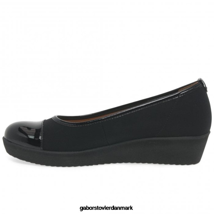 Gabor Kvinder orient wide fit casual sko 4T2H698 fodtøj sort