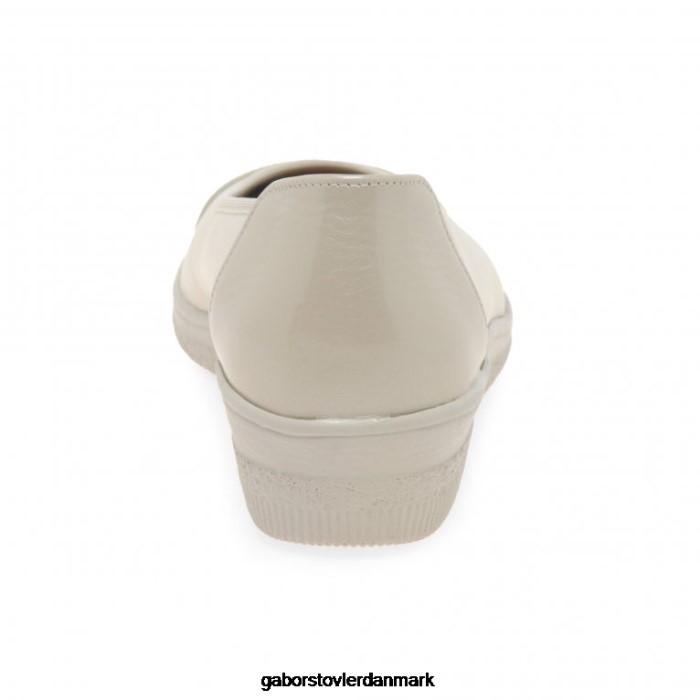 Gabor Kvinder petunia patent accent lavhælede pumps 4T2H6116 fodtøj elfenben/puder patent