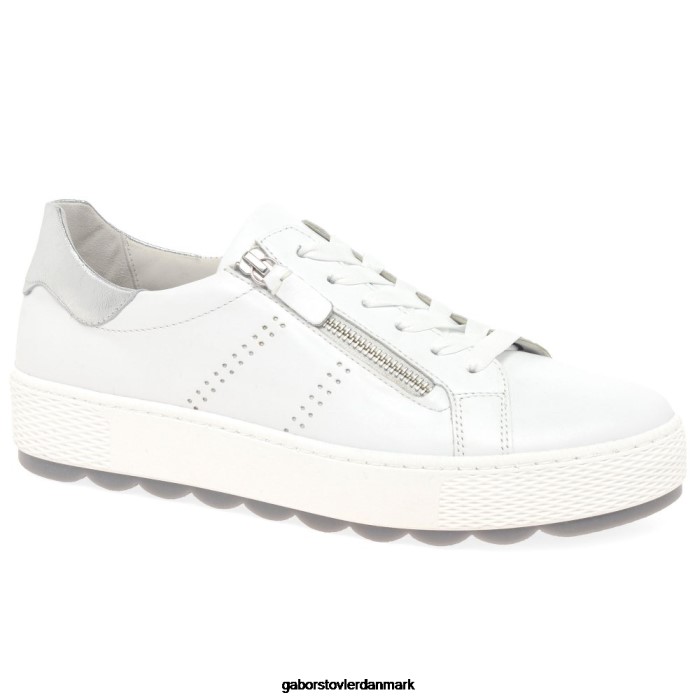 Gabor Kvinder quench casual sneakers 4T2H6136 fodtøj hvid/sølv