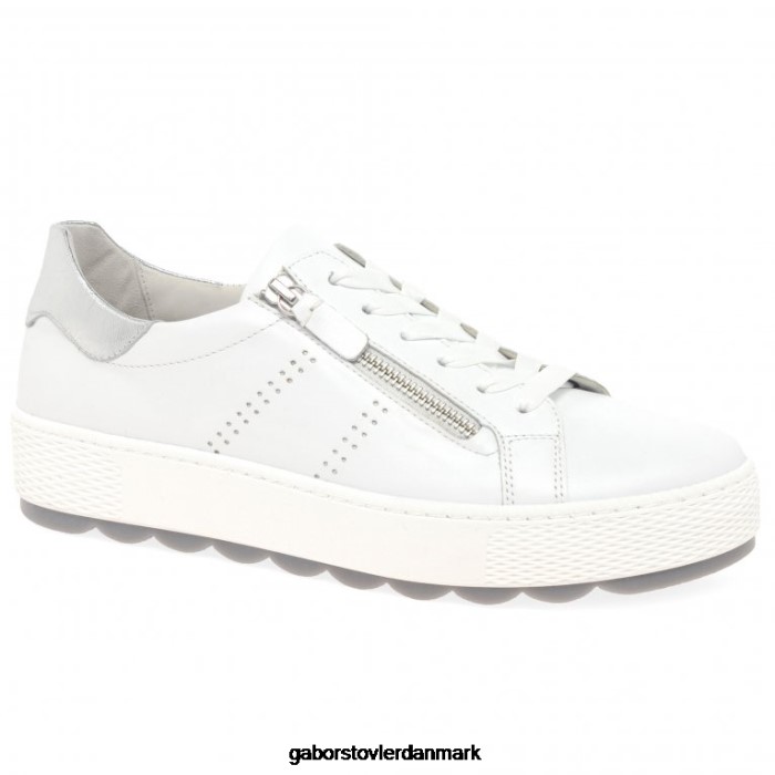 Gabor Kvinder quench casual sneakers 4T2H6136 fodtøj hvid/sølv