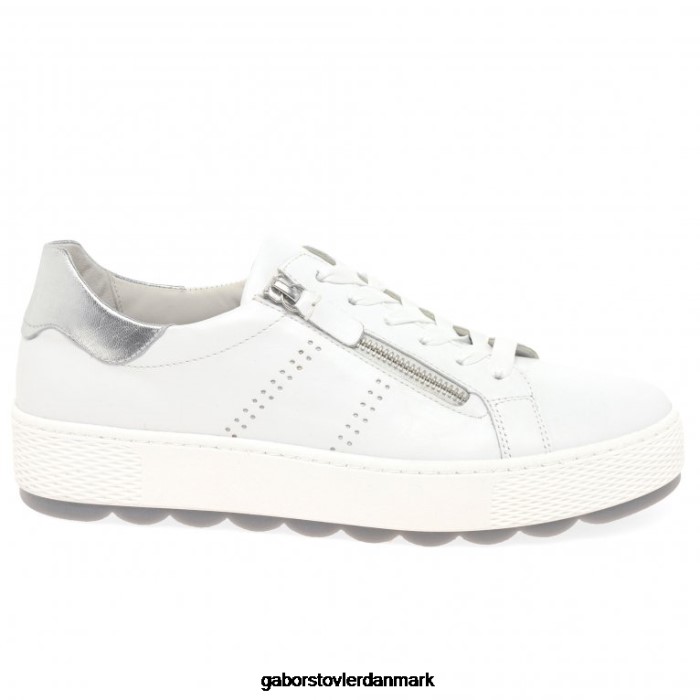 Gabor Kvinder quench casual sneakers 4T2H6136 fodtøj hvid/sølv