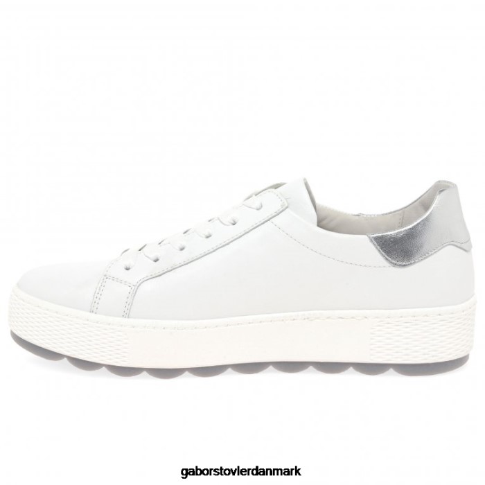 Gabor Kvinder quench casual sneakers 4T2H6136 fodtøj hvid/sølv