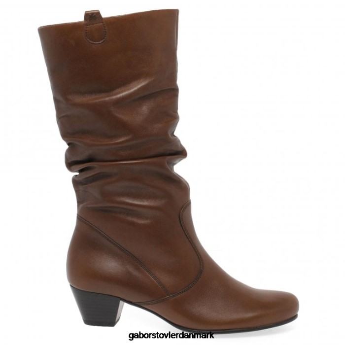Gabor Kvinder rachel læder støvler med bred pasform 4T2H6261 fodtøj sattel