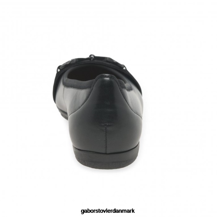 Gabor Kvinder raif fritidssko 4T2H625 fodtøj sort/ruskind