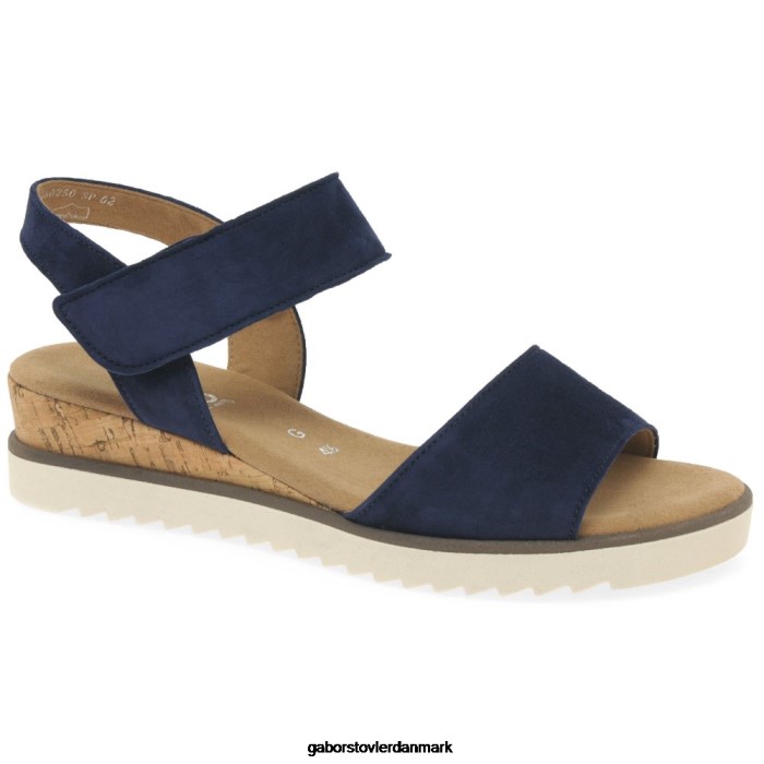Gabor Kvinder raynor sandaler 4T2H6158 fodtøj mørkeblå ruskind
